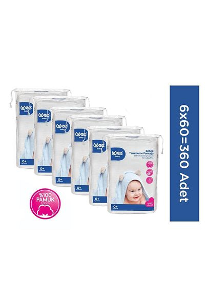 Wee Baby طقم قطن تنظيف للأطفال (60x6 360 قطعة)
