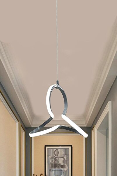 RANSOM Yonca Modern Gri Kasa Beyaz Işık Led Avize Yonca Ledli Avize