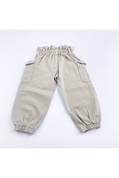 BON CHİC BABY BEBEK/ÇOCUK VİZON KARGO PANTOLON
