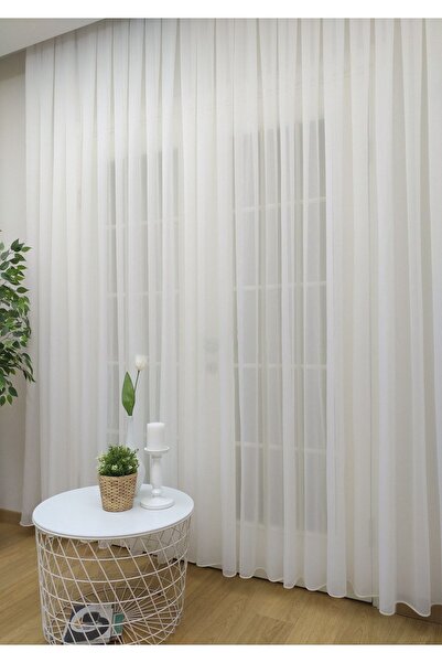 Evdepo Home Crown Ready to Use Sparse Pleat Tulle Curtain Single Wing