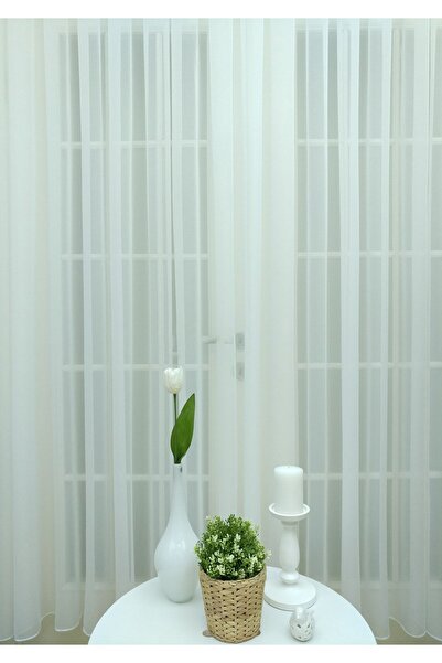 Evdepo Home Κουρτίνα από τούλι με ρηχές πτυχές, έτοιμη για χρήση, μονό πτερύγιο