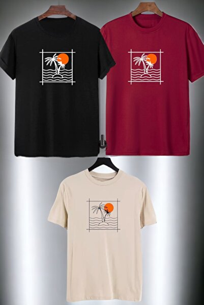 han elegant Λεπτομερές μπλουζάκι 3 τεμαχίων από 100% βαμβάκι Unisex 9-16 ετών...