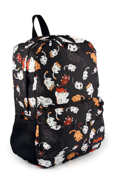 AlpCollection Rucsac casual unisex cu model de pisici cu imprimeu digital - pentru școală