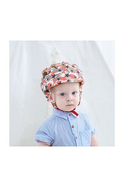 Schulzz Adjustable Short Cut Red Baby Safety Helmet