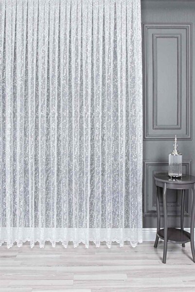 Evdepo Home Cortina din tul normal, gata de utilizare, cu o singură lamă