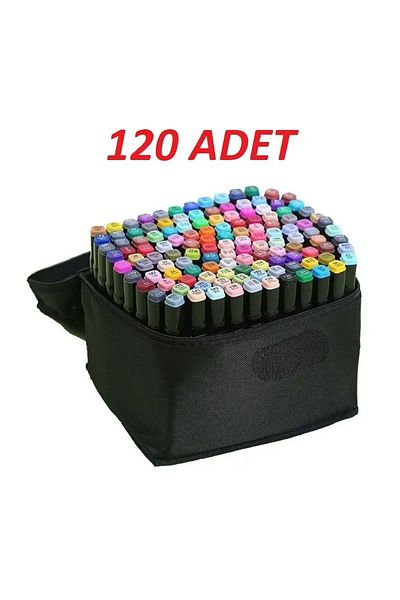 Dodocool Touch Marker Art Double Tip 120 Piece Pen Set Premium Painting Pen with Bag
