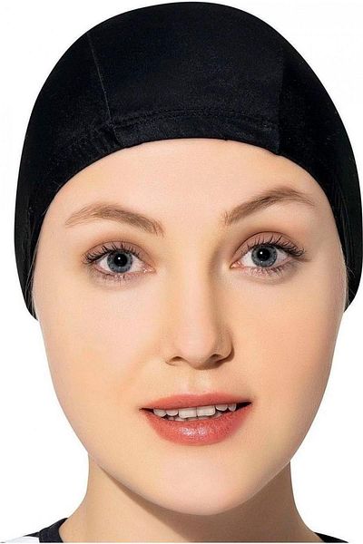 Argisa Lycra Cloth Pool Swimming Cap 8003 Black