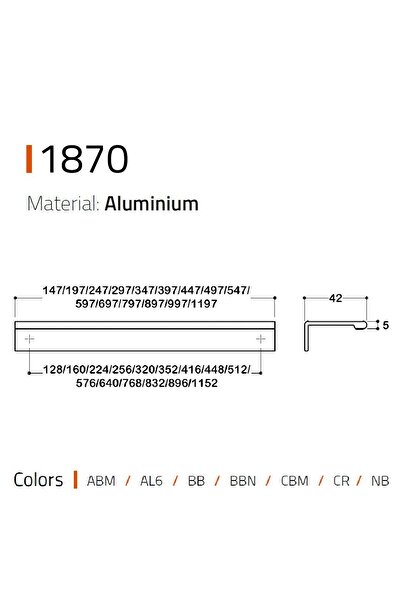 System 1870 Entegre Kulp Saten Renk 128 Mm