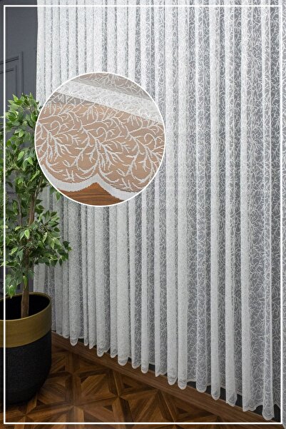 Evdepo Home Cortina din tul normal, gata de utilizare, cu o singură lamă