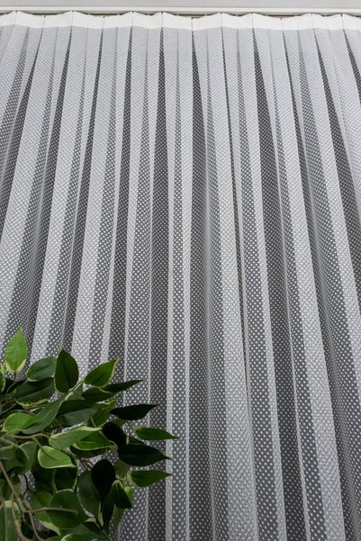 Evdepo Home Crown Ready to Use Sparse Pleat Tulle Curtain Single Wing