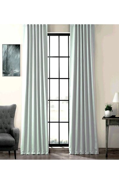 Evdepo Home Cortina de fundal neînchisă, fără pliuri, gata de utilizare, cu o...