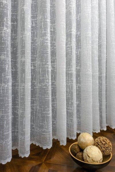 Evdepo Home Crown Ready to Use Sparse Pleat Tulle Curtain Single Wing