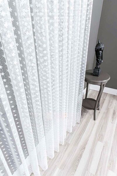 Evdepo Home Crown Ready-to-Wear Extra-forced Tulle Curtain Single Wing