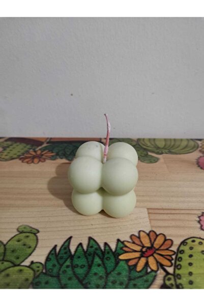 Durutasarım 1 Mum Bubble Kokulu Mini Mum 3cm 3 Cm Lütfen Küçük Geldi Demeyin Soya Wax Vegan Mum Bitkisel