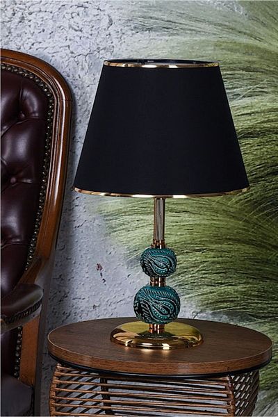 DEDE Decorative Green Tile Gold Plated Lampshade