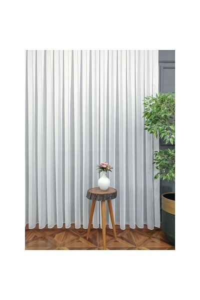 Brillant It is a Special Curtain Product. Vakko Bamboo Tulle is 1/3 Closely Pleated, Draped and Does Not Require Ironing.