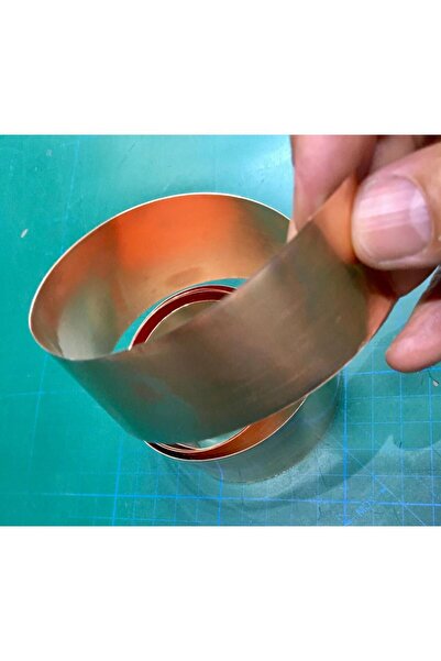 HIRDAVAT ERBABI Bakır Levha 0,10x40x1000 Kalınlık 0,10mm En 4cm Boy 1 Metredir