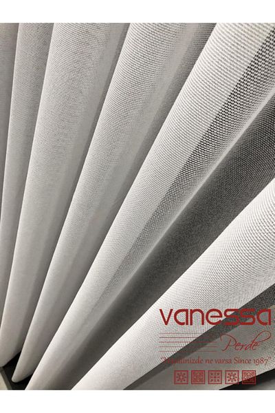 Brillant Greenhouse Pattern New Season Collection Product 1/3 Pleated Tulle Curtain