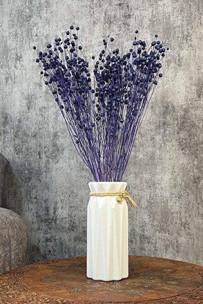 Goya Home زهرة الكتان الزرقاء "لونا" مزهرية مزهرية 80 جرام