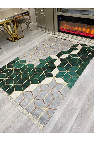 ALLGELSİN Yıkanabilir Kaymaz Taban Salon ve Oturma odası Halısı 4m² Dört ve 6...