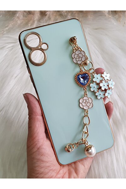 Aksesuarda Moda حافظة TECNO CAMON 19 NEO المتوافقة مع الحجر الزهري واللؤلؤ ال...