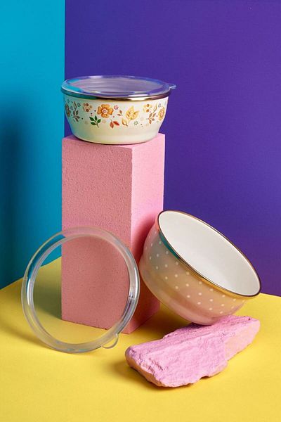 Miss Betty 14-16 cm 2-Piece Amanda Enamel Storage Container
