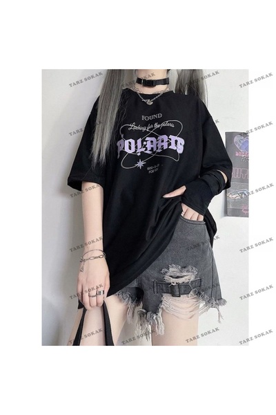 Adrift Y2K Unisex Harajuka Anime Retro Kawai Kuromi T-shirt Kod  Rertr Tarzsokak 6711