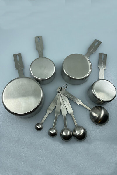 İLES Gourmet chef's measuring cup and spoon set, 304 quality stainless steel