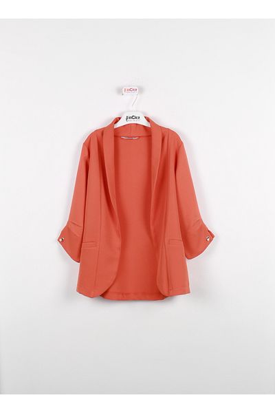 incity Girl's Open Front 3/4 Sleeve Jacket