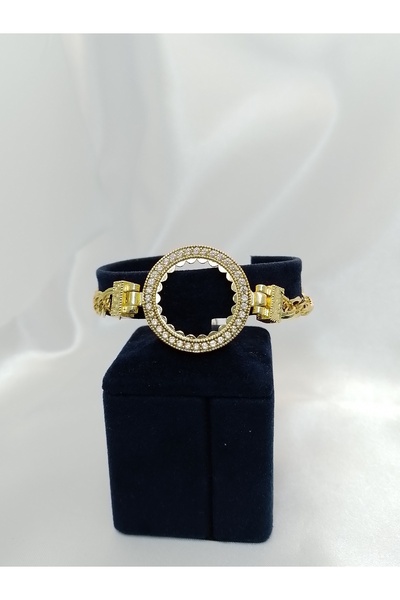 OZAN KUYUMCULUK 22 Ayar Yarım Altın Takılan Altın Kaplama Bileklik