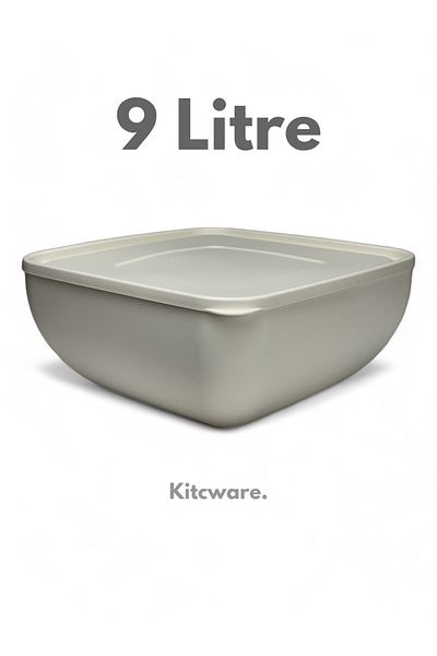 Kitcware Storage Container, Flour Storage Container, Dough Bowl, Large Size Storage Container, Square Bowl, 9 Liters