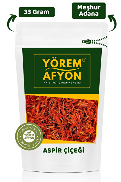 Gülçehre Meşhur Adana Çukurova Yöresinden Aspir Çiçeği, Yerli Safran, Haspir {carthamus Tinctorius} | 33gr.