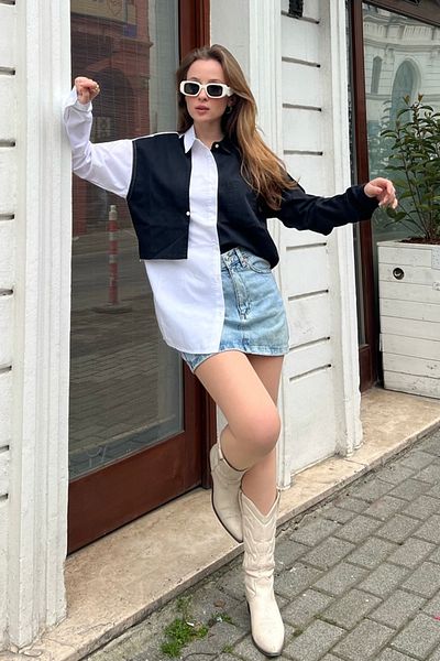 Bianco Lucci Oversize dámská košile – kusová, Model60211013