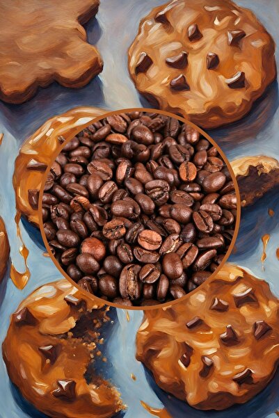 Mim and More Caramelized Cookie Coffee - Karamelize Kurabiye Aromalı Kahve Çekirdek Kahve, 200 gr
