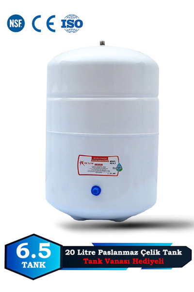 Sumarkt Su Arıtma Cihazı Metal Genleşme Su Tankı 20 Lt NSF Belgeli Su Arıtma ...