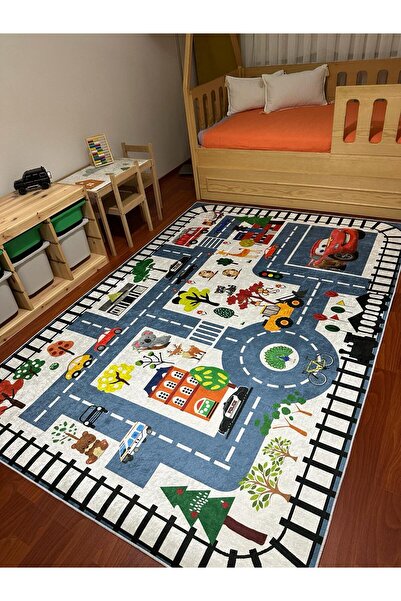 ALLGELSİN Yıkanabilir Kaymaz Taban Çocuk odası Halısı Üç Farklı Ölçü Seçeneği Bebek Odası Halıları Oyun Halısı