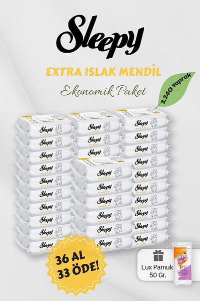 Sleepy Buy 36 Pay 33 Cotton Extra Wet Baby Towels - Gift