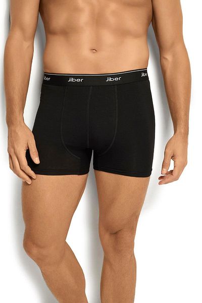 Jiber Ανδρικό Boxer 6 τεμαχίων από μαύρο βαμβακερό Lycra 156