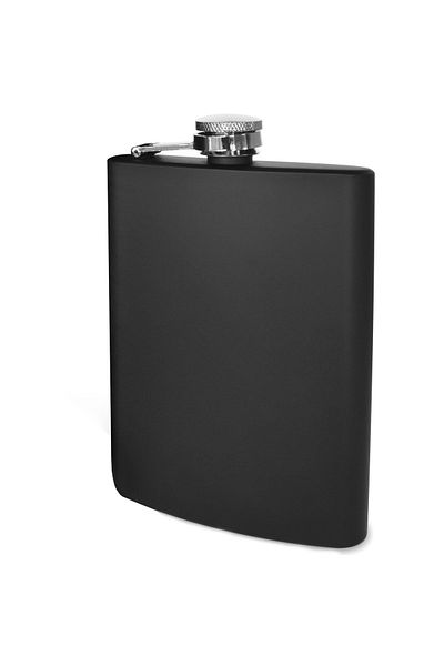Weather Forecast Steel Matte Black 7 Oz 240 ml Beverage Flask Py77sy