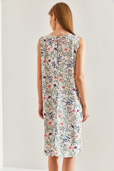 Bianco Lucci Viscose Patterned Women's Dress -60171041