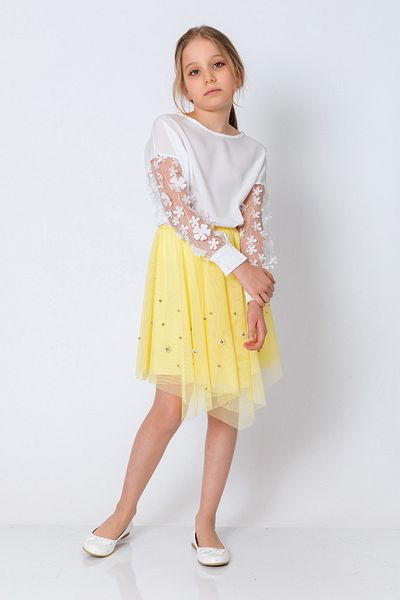 incity Girl's Asymmetrical Tulle Skirt