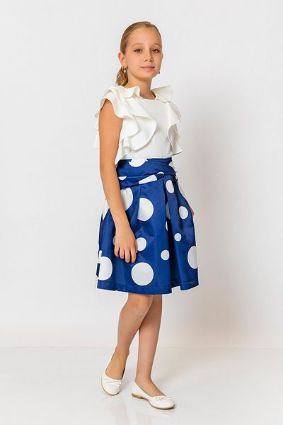 incity Girl's Polka Dot Midi Skirt