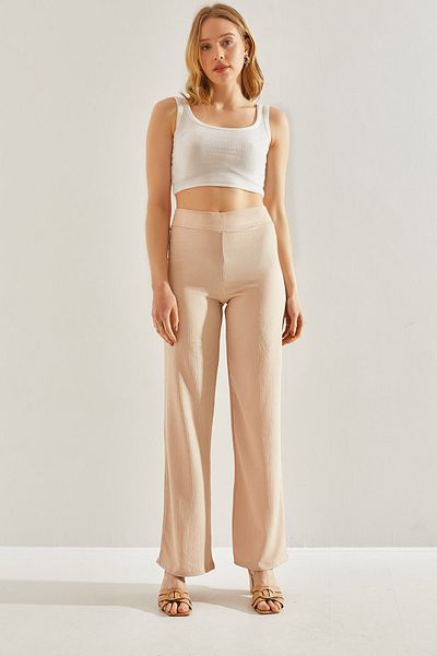 Bianco Lucci Fabric Börümcük Women's Trousers - Elastic Waist60231004
