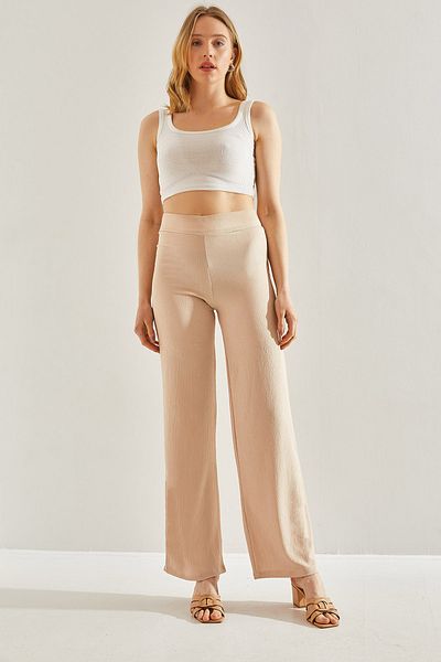 Bianco Lucci Fabric Börümcük Women's Trousers - Elastic Waist60231004