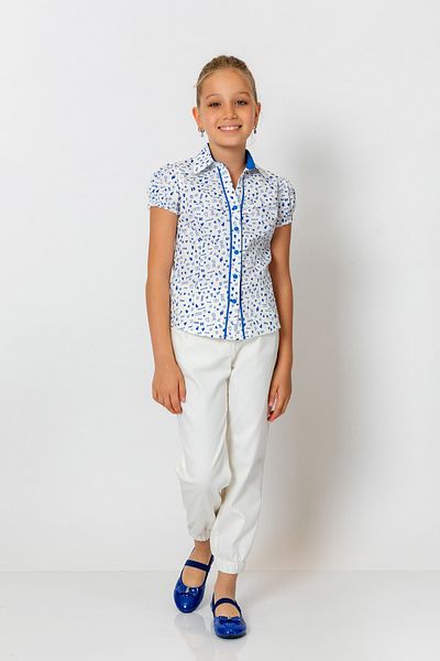 incity Girl's Elastic Waist Buttoned Jogger Pants