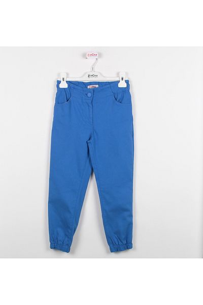 incity Girl's Elastic Waist Buttoned Jogger Pants