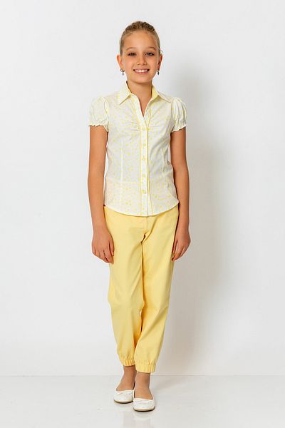 incity Girl's Elastic Waist Buttoned Jogger Pants
