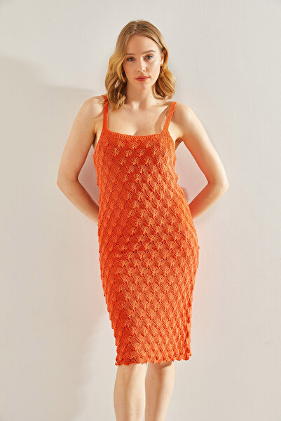 Bianco Lucci Durchbrochenes Strickkleid für Damen – gefüttert, Modellnummer: 20246099