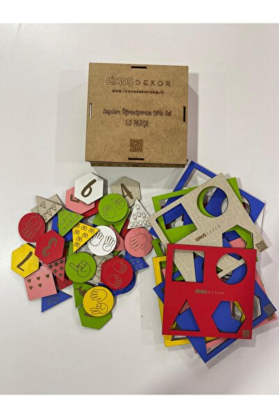 lumos dekor I'm Learning Colorful Wooden Educational Toy - Numbered