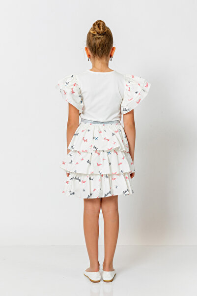 incity Спідниця в складку з оборками для дівчинки